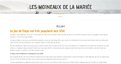 Desktop Screenshot of lesmoineauxdelamariee.com